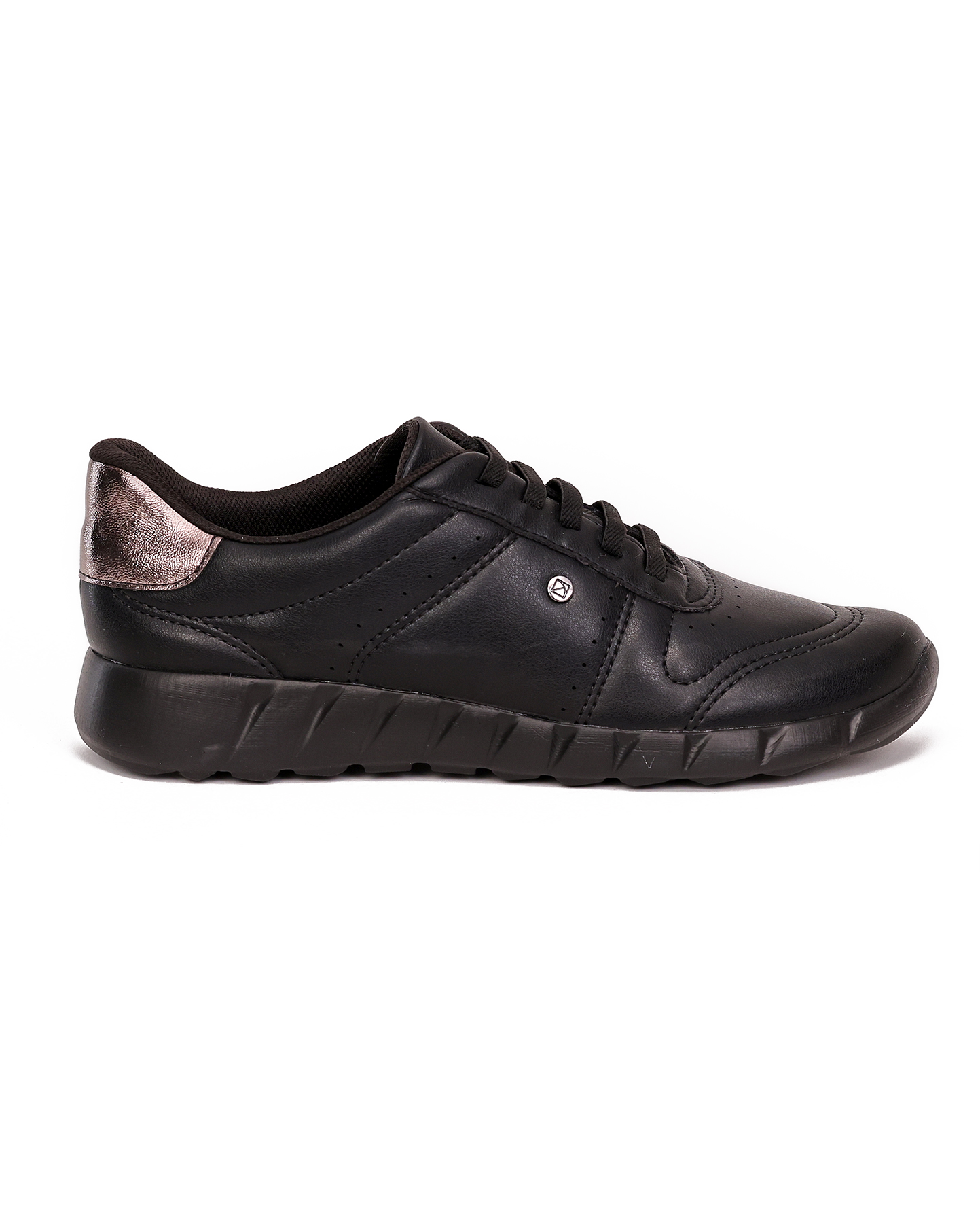 Piccadilly Γυναικεία Sneaker Μαύρο με Μεταλλιζέ Λεπτομέρεια στο Τακούνι2026-9-14-Ioanna-Papoytsia-00029